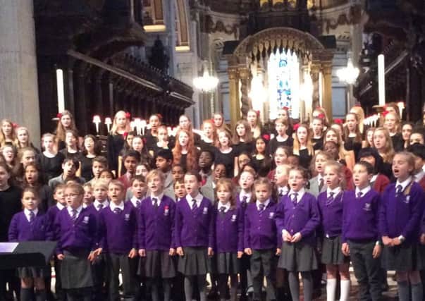 Heathwood Lower School sing at St Paul's Cathedral