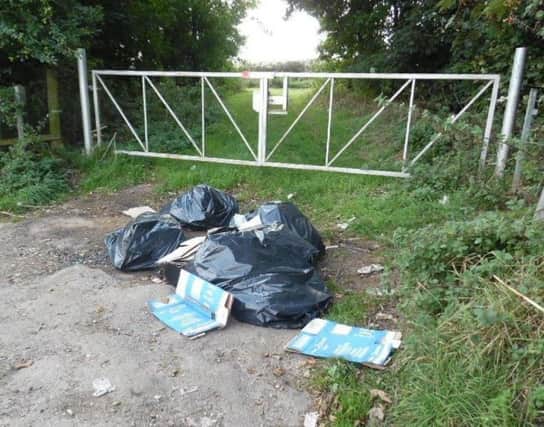Fly tipping in Dunstable