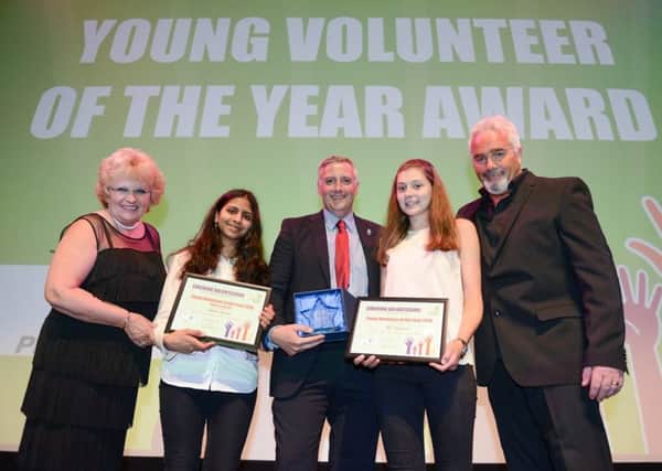 Some of the winners at last year's Cheering Volunteers awards