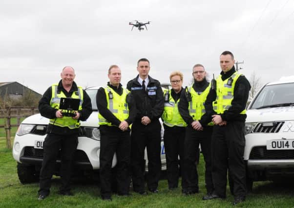 Op Sentinel Rural team with a drone