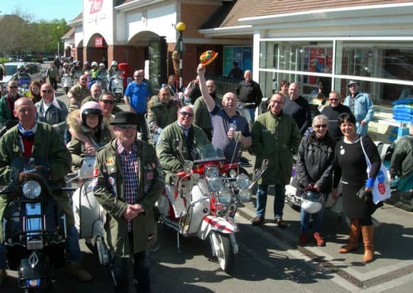 Buzzard Scooter Club took part in their annual Easter egg and toy ride to the children's wards at the Stoke Mandeville Hospital
