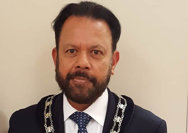 Leighton-Linslade Mayor 2017-18 Syed Rahman. He hosted many charity evenings during his time at Akash.