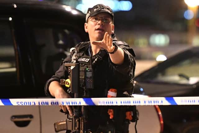 Armed police at London Bridge