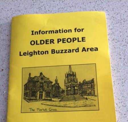 The booklet for elderly people about health services, created  by the Surgery's PPG