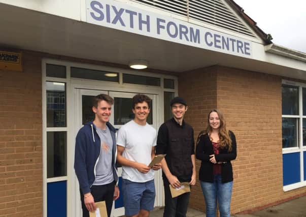 Cottesloe students left to right, Callum Witten, Edward Lee, Charlie Taylor, Mair Jones