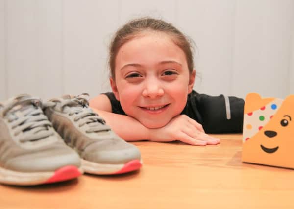Nine-year-old Grace Ambrose from Cheddington who has completed a Penny a Mile challenge in aid of Children in Need